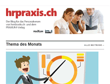 Tablet Screenshot of hrpraxis.ch